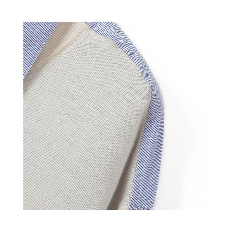 Ladies Knitted Cashmere with Woven