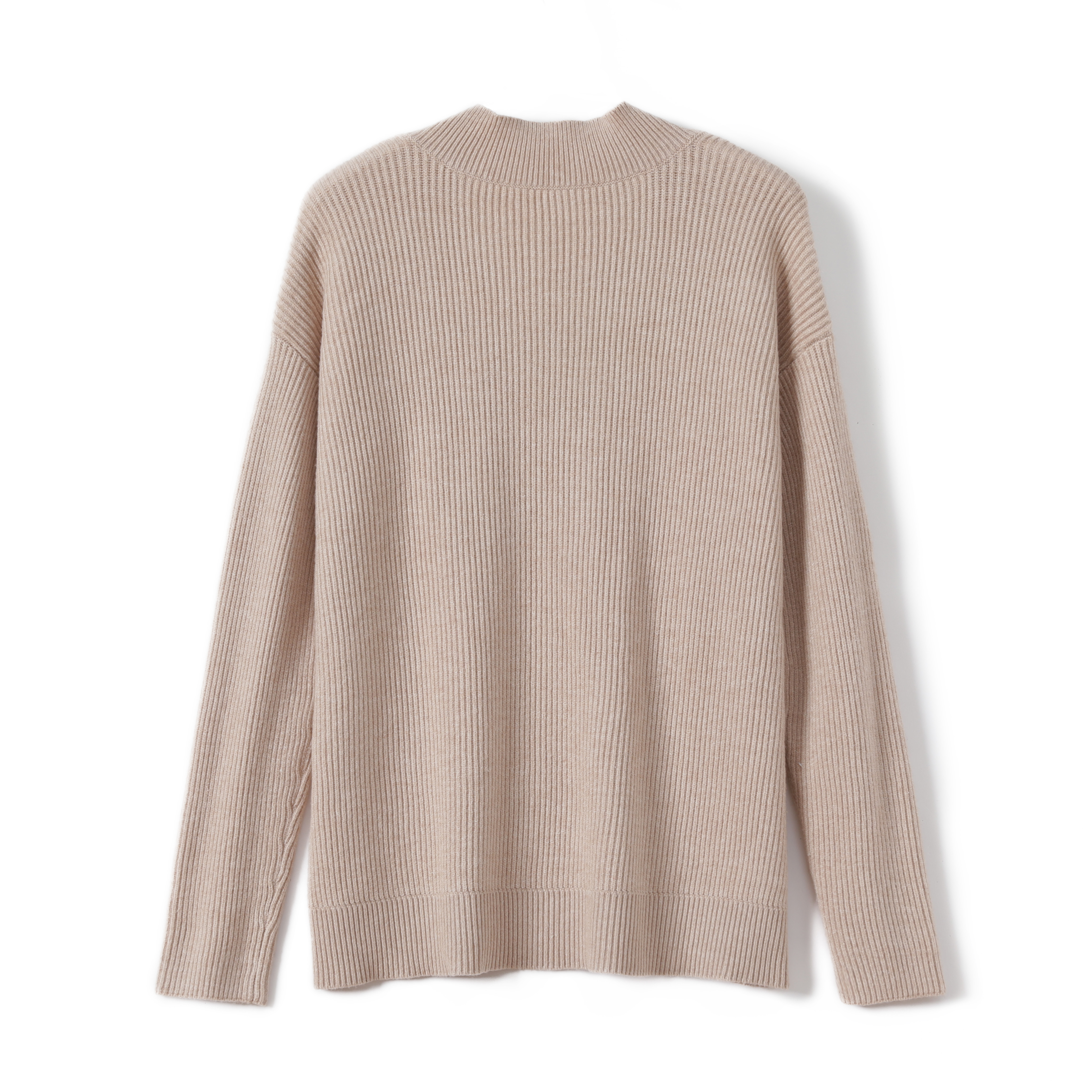 ladies kintted ribs stripes pullover