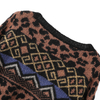 ladies knitted jacquard pullover