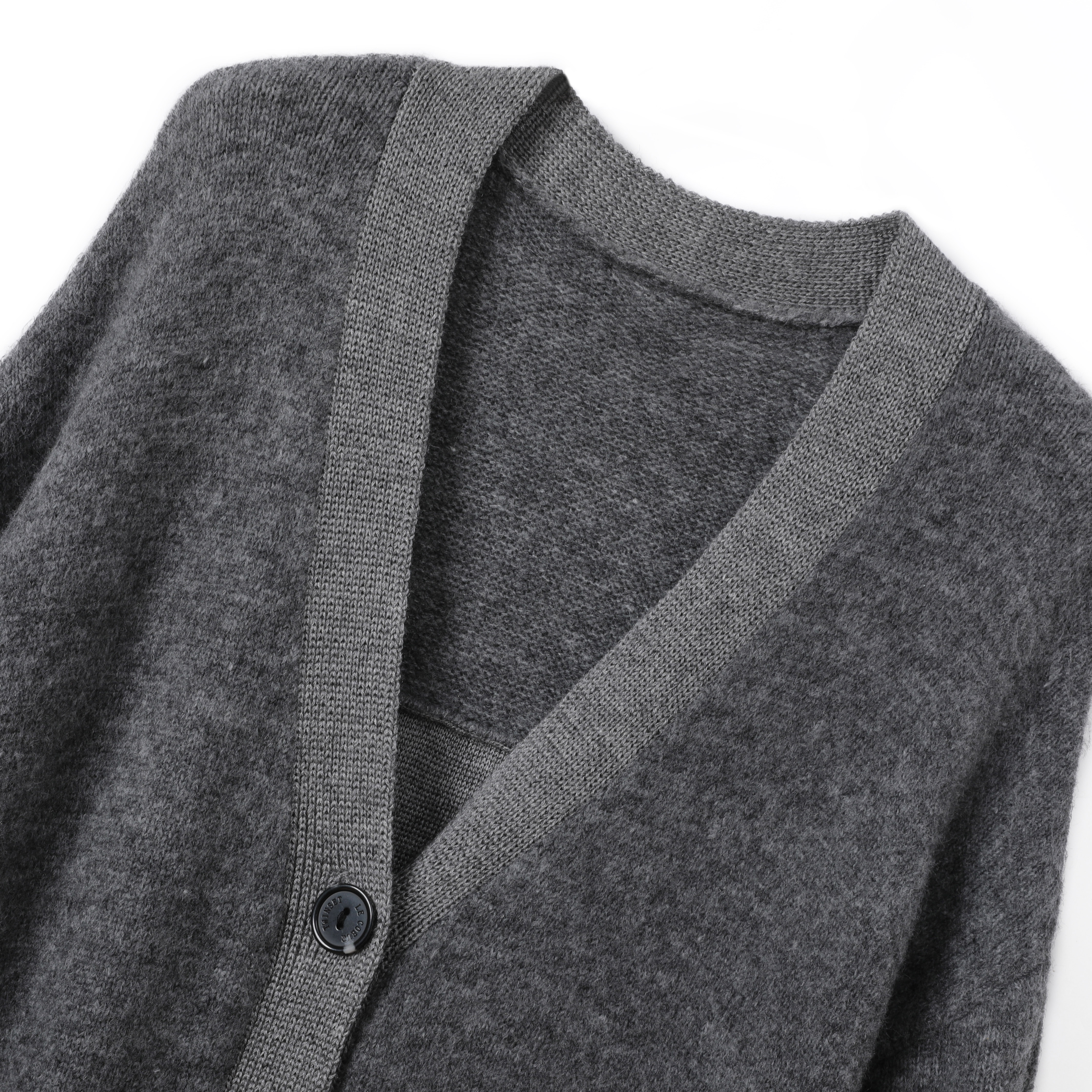 Ladies knitted long cardigan