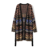 ladies knitted jacquard cardigan