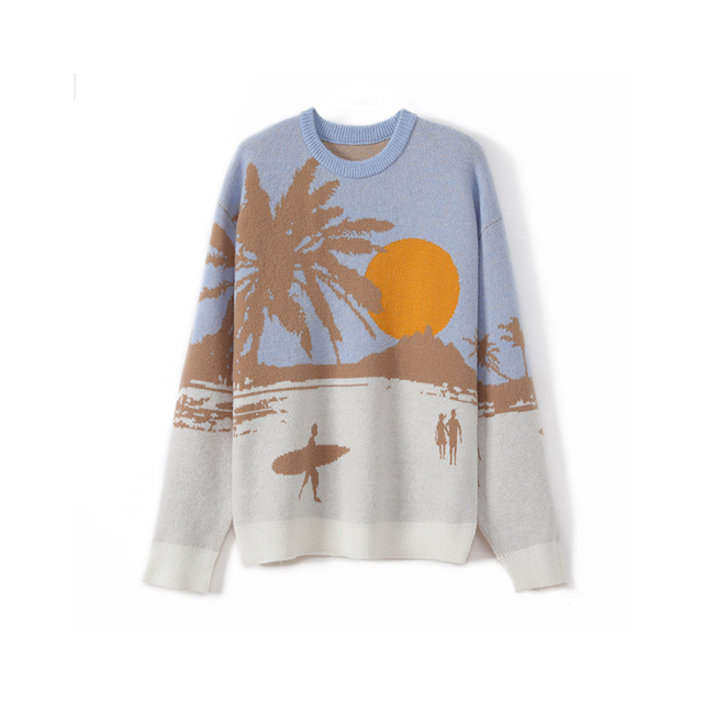 Men’s Knitted Jacquard Pullover