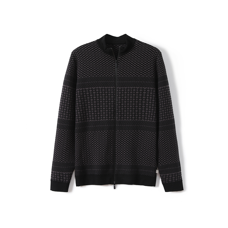 Men’s Knitted Zipper Cardigan