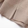 ladies kintted ribs stripes pullover