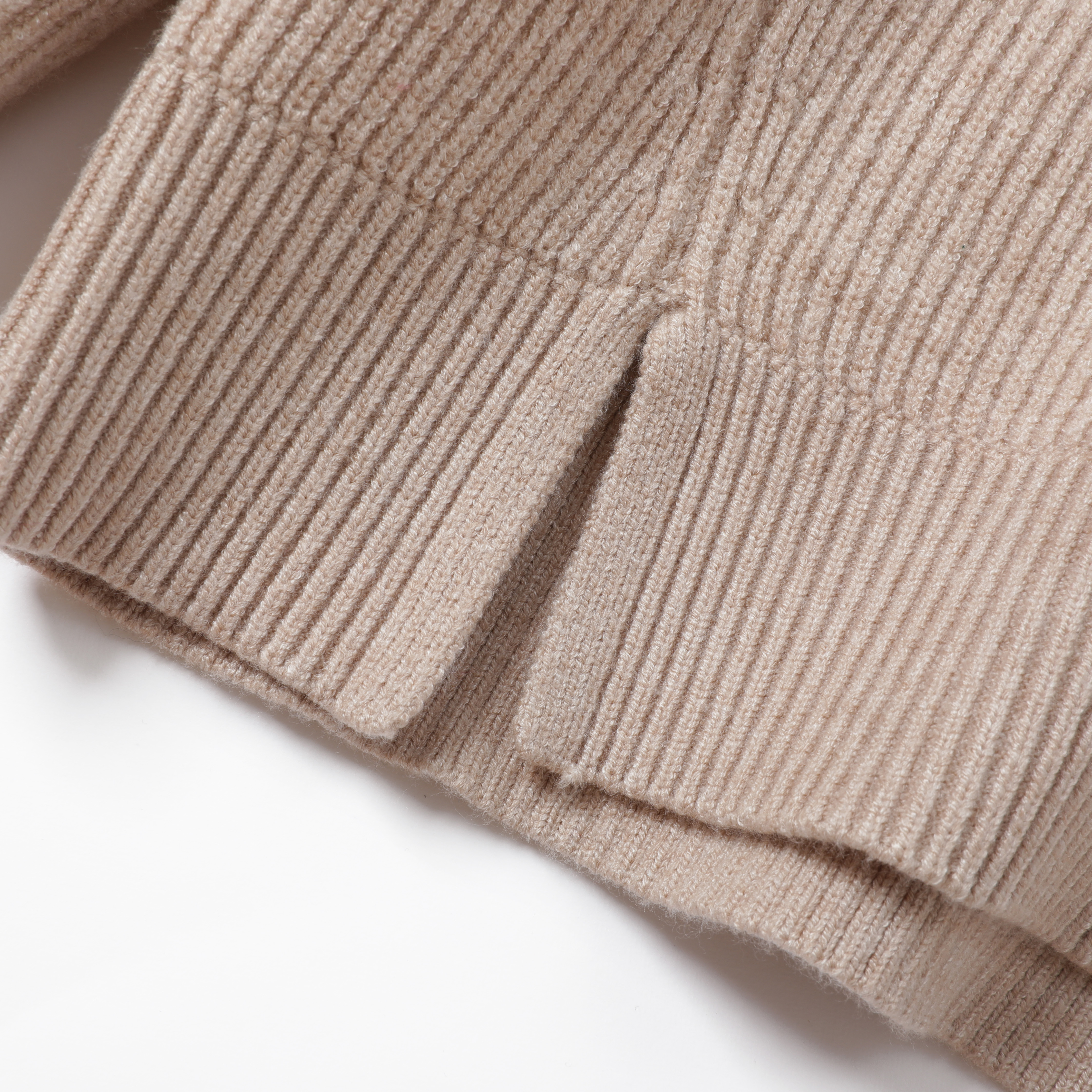 ladies kintted ribs stripes pullover