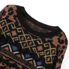 ladies knitted jacquard pullover