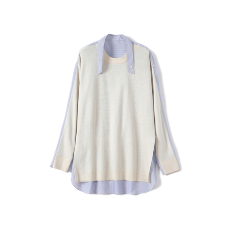 Ladies Knitted Cashmere with Woven