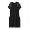 ladies double knitted dress with crystal